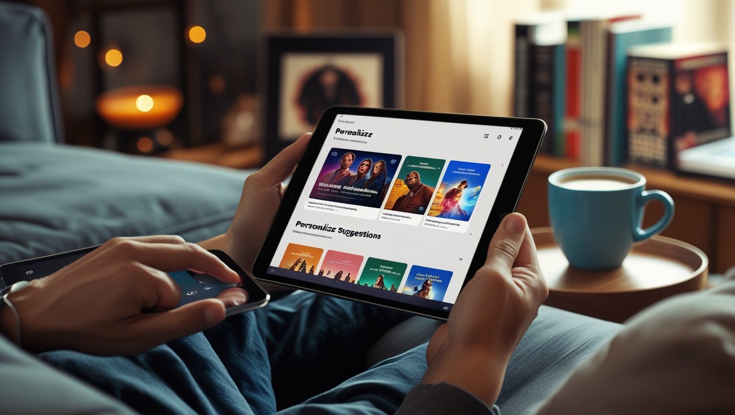 Flixfare streaming platform interface showing personalized movie recommendations