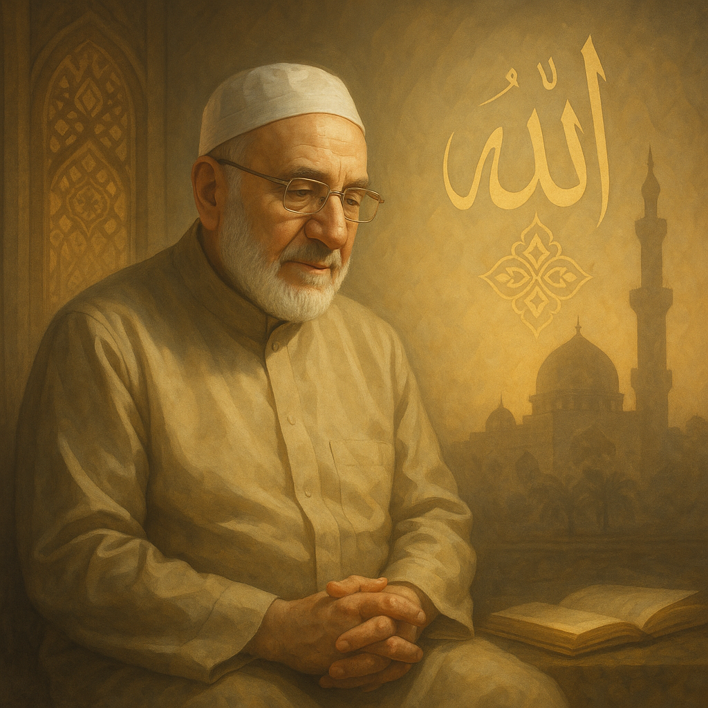 Rateb Nabulsi speaking at an Islamic seminar