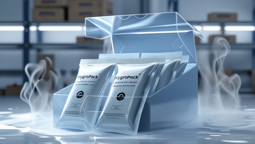 Hygropack moisture control solution for safe product storage