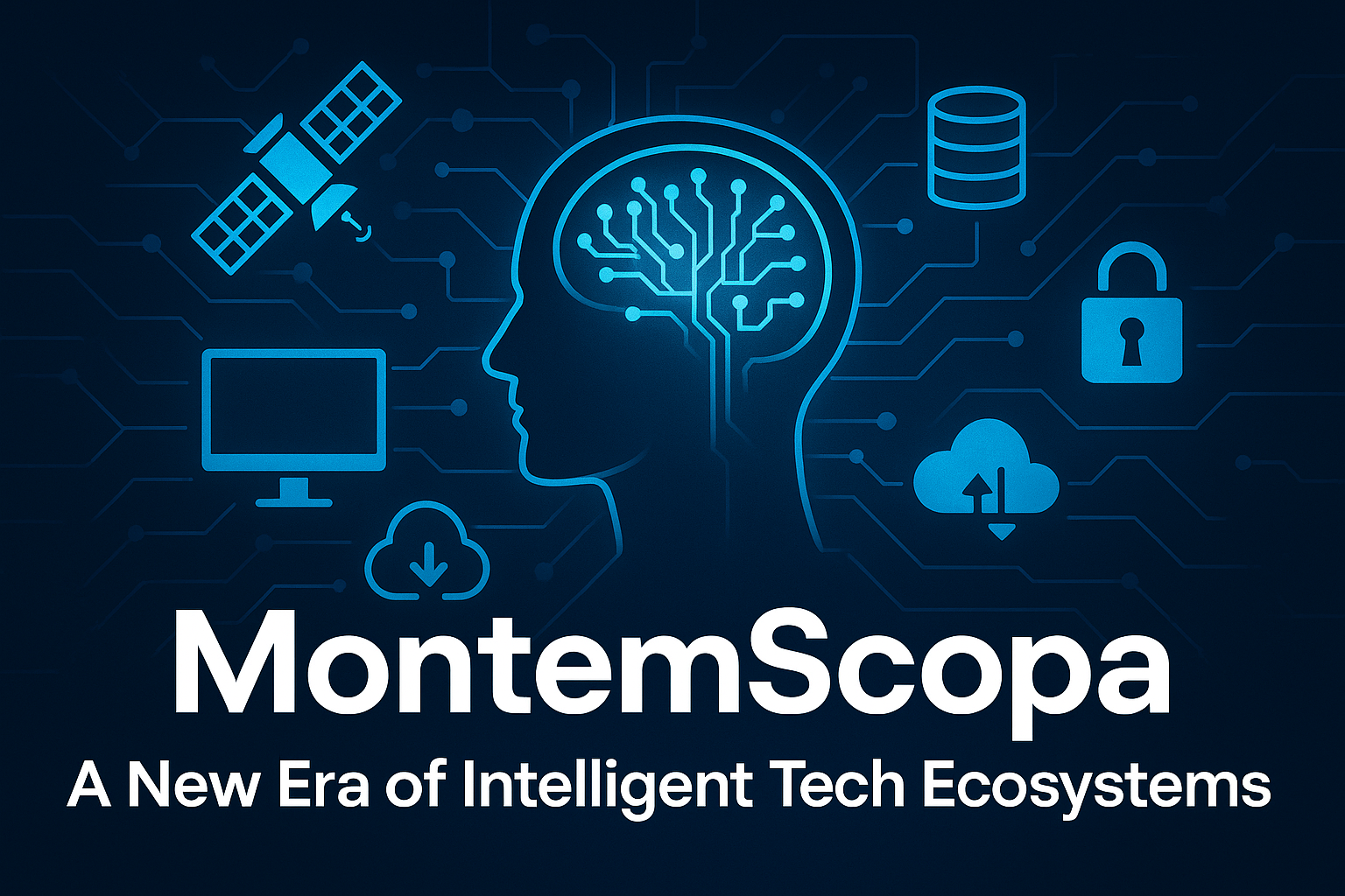 MontemScopa intelligent tech system with AI, edge computing, and real-time data control.