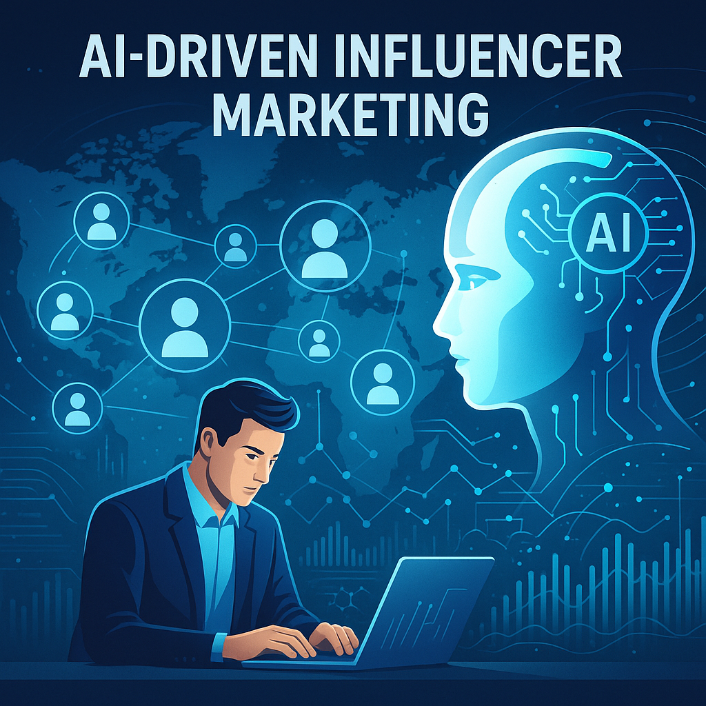 AI-powered influencer marketing dashboard with global analytics and sentiment data visualization
