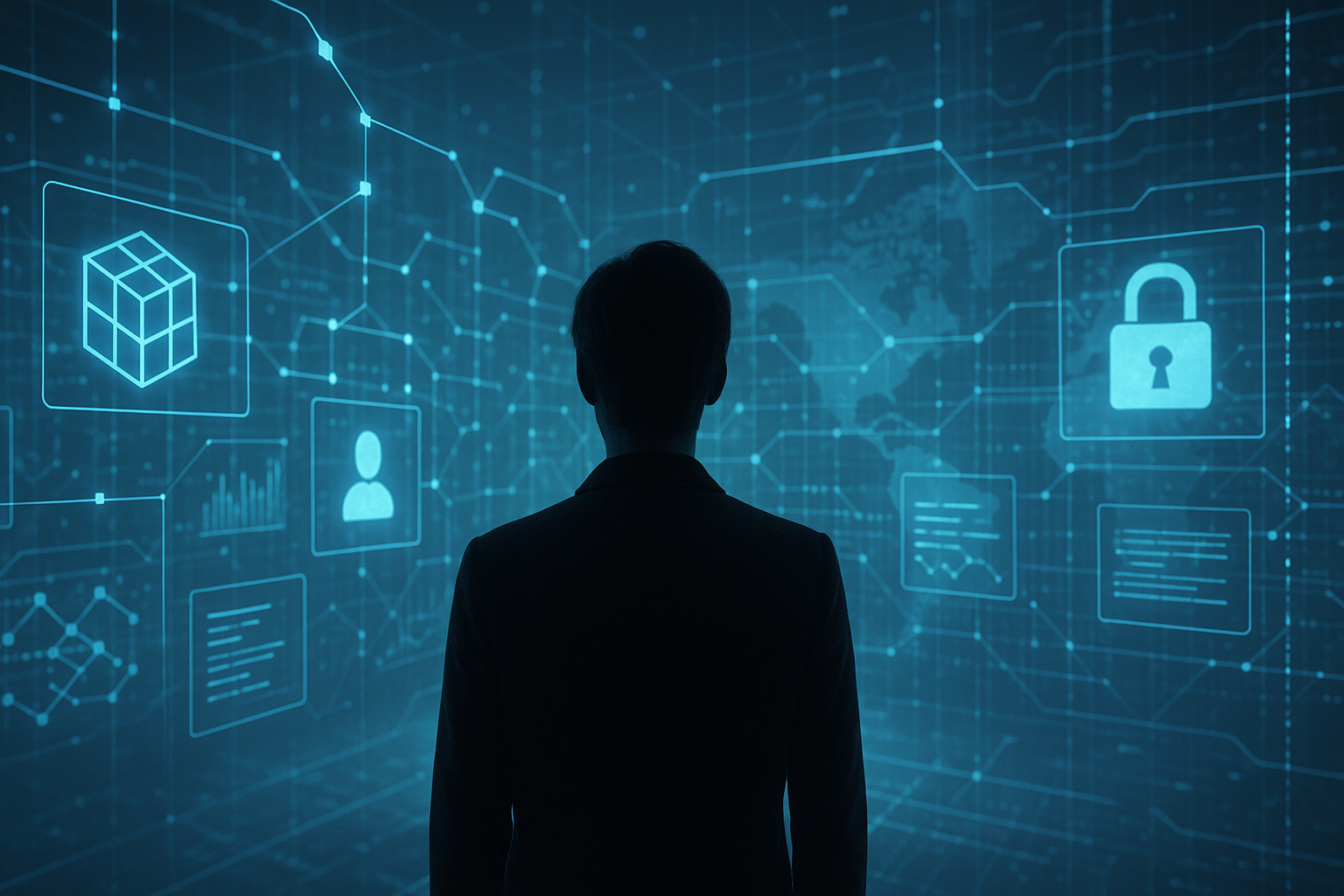 Modern Illustration Depicting Xoswerheoi's Impact on Future Digital Innovation in the UK and USA
