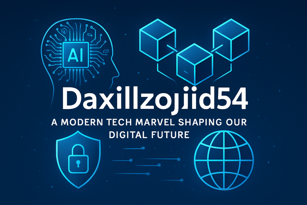 Futuristic AI-powered Daxillzojid54 digital system interface