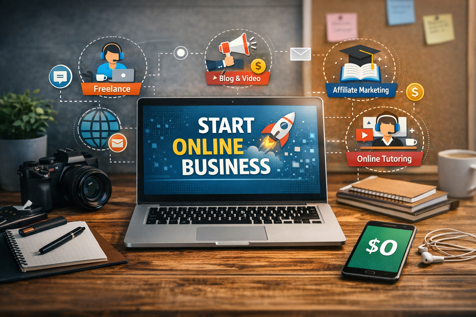 digital business without investment making money online