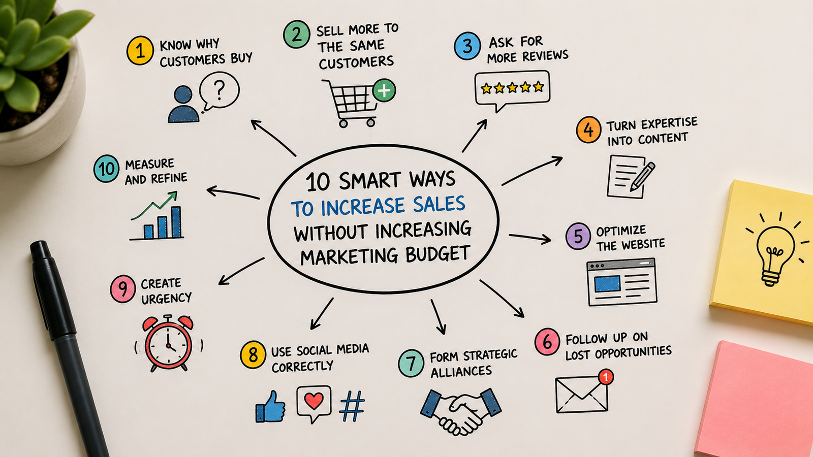 Small business sales growth without increasing marketing budget