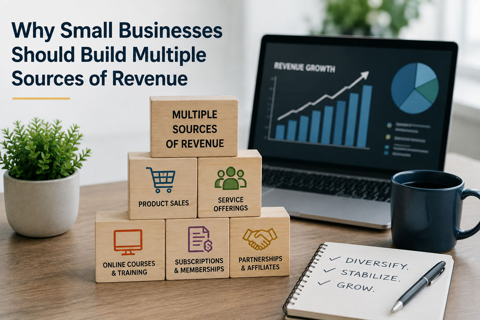 Multiple revenue streams for small businesses.